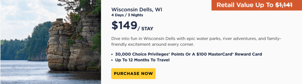 Wisconsin Dells, WI - (4 Days/3 Nights) With Bluegreen Vacation Membership.
