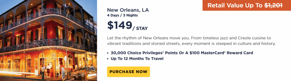 New Orleans, LA- (4 Days/3 Nights) With Bluegreen Vacation Membership.