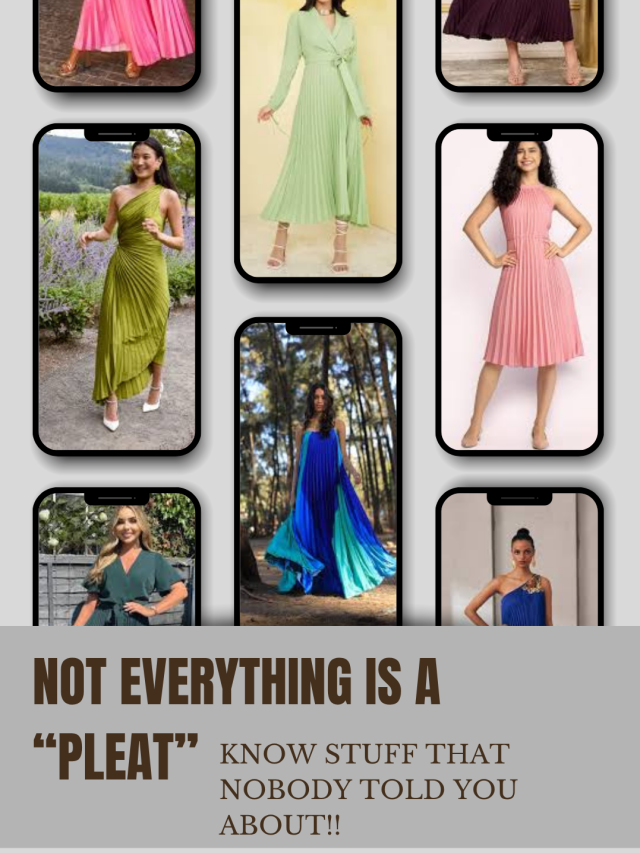 Not everything is a “pleat.”