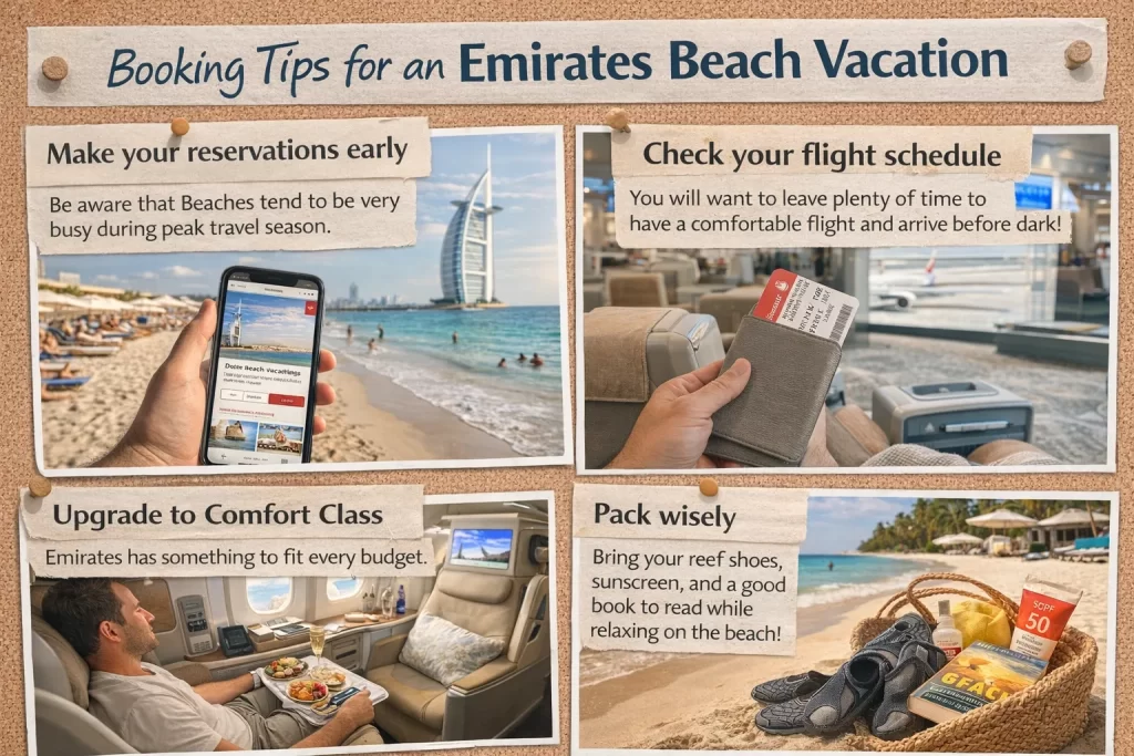 Booking Tips for an Emirates Beach Vacations
