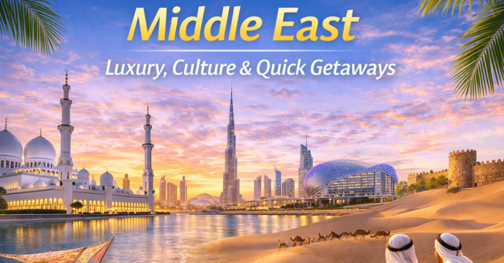 Middle Eastern luxury and adventure