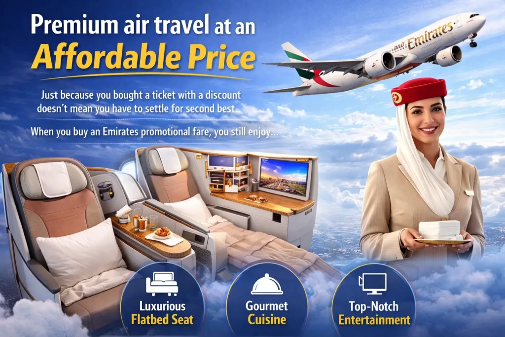 Premium air travel redefined by Emirates